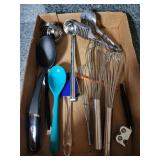 Whisks and assorted utensils