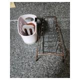 Sink caddy, and rack