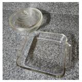 Anchor Hocking glass baking dish and covered dish