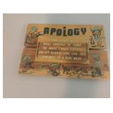Apology wood sign 9 x 6.5