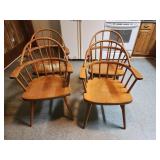 4 vintage wooden chairs