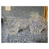 Indiana Glass American Whitehall Cream & Sugar