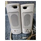 2 vintage speakers