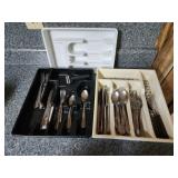 Flatware and 3 holders