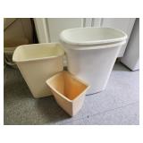 Plastic Trash cans