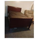 Double size Sleigh bed. No mattress