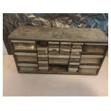 Plastic organizer with contents 19 x 9.5 x 6.5