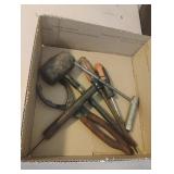Tools including a ball peen hammer and more.....