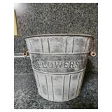 Flowers pail 6.25" tall