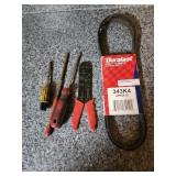 Screwdrivers. Belt , wire strippers