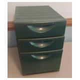 3 drawer plastic organizer 9 x 13 x 13.5