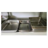 Stainless steel pans, steam pans