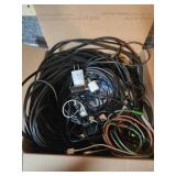 Assorted cords and blocks lot