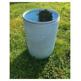 Plastic barrel 34" tall
