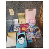 Tinkerbell jewelry box , Books, clipboard,