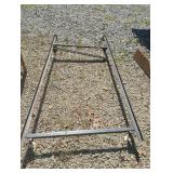 Twin-double metal bed frame