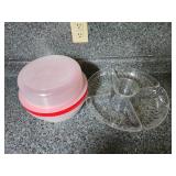 Large plastic serving tray. Cajun injector