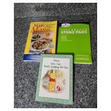 Pooh bear book. Stenosis pad. Diabetes cookbook