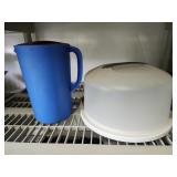 Rubbermaid pitcher, sterlite cake saver