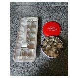Vintage ice tray and canape hors doeuvre cutters