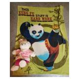 Kung fu Panda blanket and 2021 large stuffed