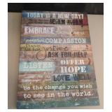 Today is a new day! Wall decor sign 12 x 16