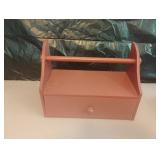 Wood storage box 13.5 x 4.5 x 7. Knob needs to be