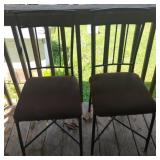 2 dining room chairs. 1 of the cushions needs to