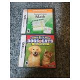 Nintendo DS games, dogs and cats game, math