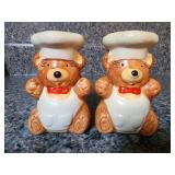 Chef bear salt and pepper shakers