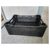 Black crate 23x9x15