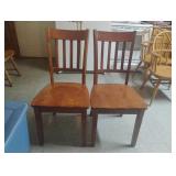 Dining room chairs. Set of 2. 18 x 37 x 17