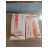 Vinyl exam gloves M and L. 4-100 ct boxes