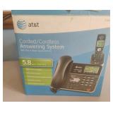 At&t corded/cordless answering system