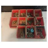 Trays of misc nuts, bolts and more hardware