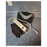 Back brace. Power strip works,  cloth gloves