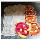 Handmade trivets doilies