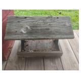 Wood bird feeder 14.5 x 12 x 9