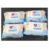 4 pks hand and face wipes 25 ct ea