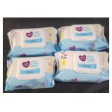 4 pks hand and face wipes 25 ct ea
