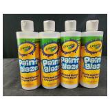 4 bottles Crayola Paint glaze clear