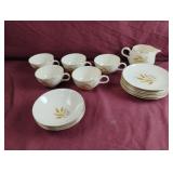 Vintage Noritake Wheaton China White And Gold