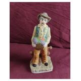 Hand painted porcelain man