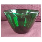 Vintage Anchor Hocking Emerald Green Batter Bowl