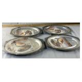 Lot of 4 Serva Sizzler Fajita Plates