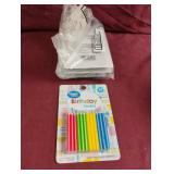 Birthday candles. 6-24 ct packs