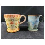 Hand painted Italy mug, pottery mug, Italian mug