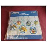 Skylanders swirl decorations. 6-12 pc packs