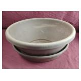 Planter with a pan 15.5" across