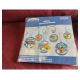 Skylanders swirl decorations. 6-12 pc packs
